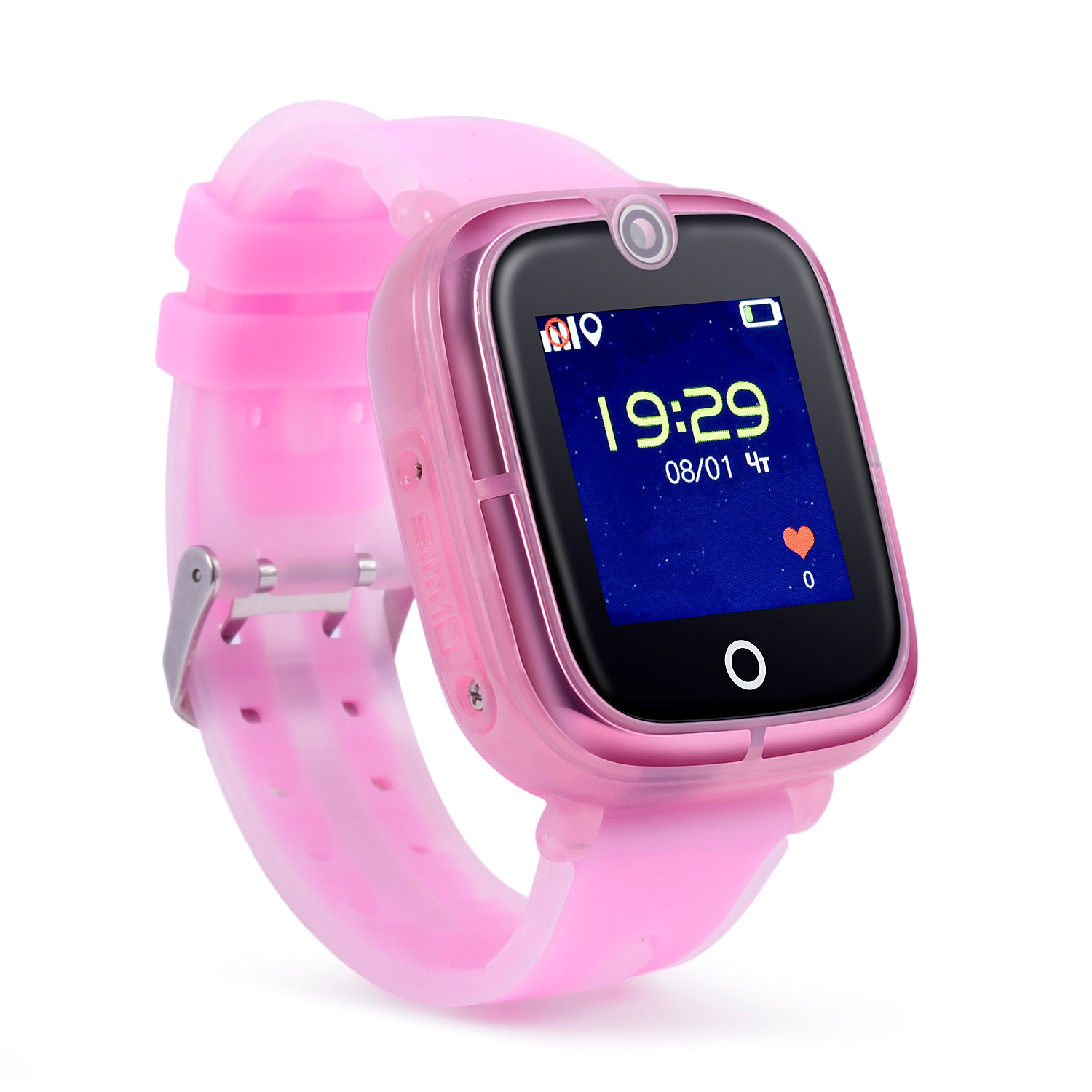 Ceas smartwatch copii GPS TechONE KT07, Roz