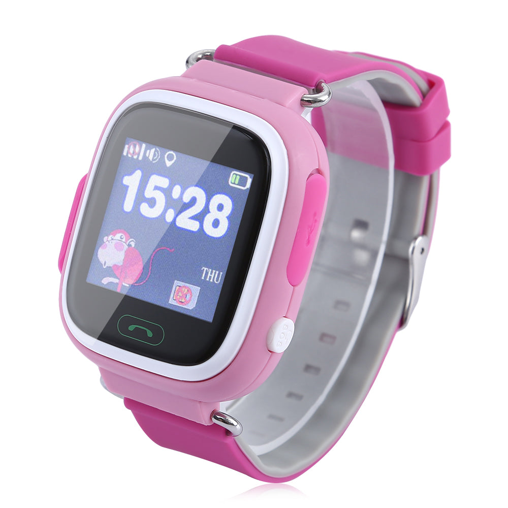 Ceas smartwatch GPS copii TechONE GW100 Touch, Roz