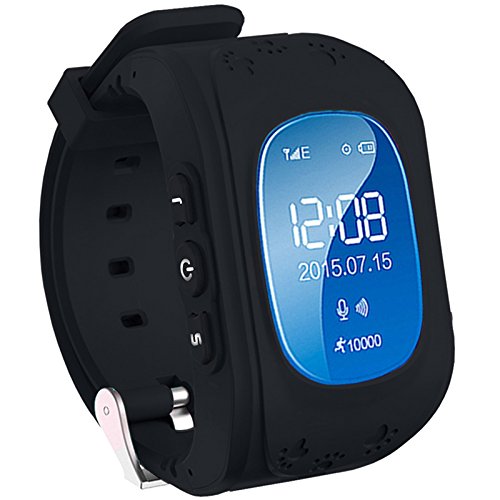 Ceas smartwatch copii GPS Techone Q50, Negru
