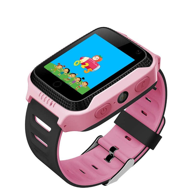 Ceas smartwatch copii cu GPS TechONE Q528, Roz