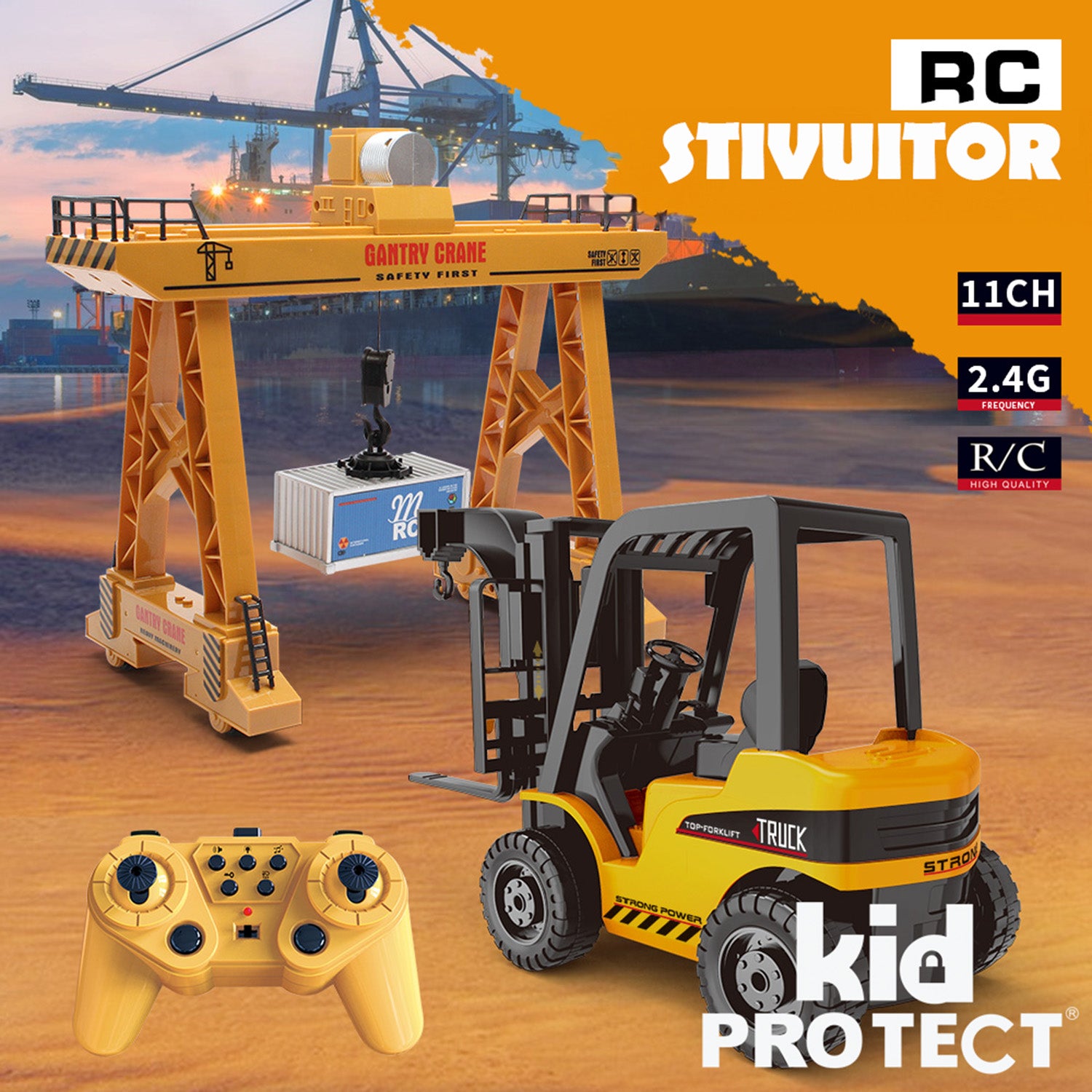 Motostivuitor Super Realista Cu Telecomanda Pentru Copii KidProtect LiftMaster RC Pro