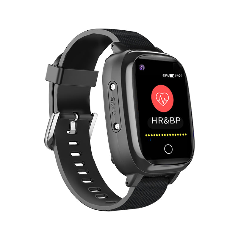Ceas smartwatch GPS adulti si copii Techon H10 4G, Negru