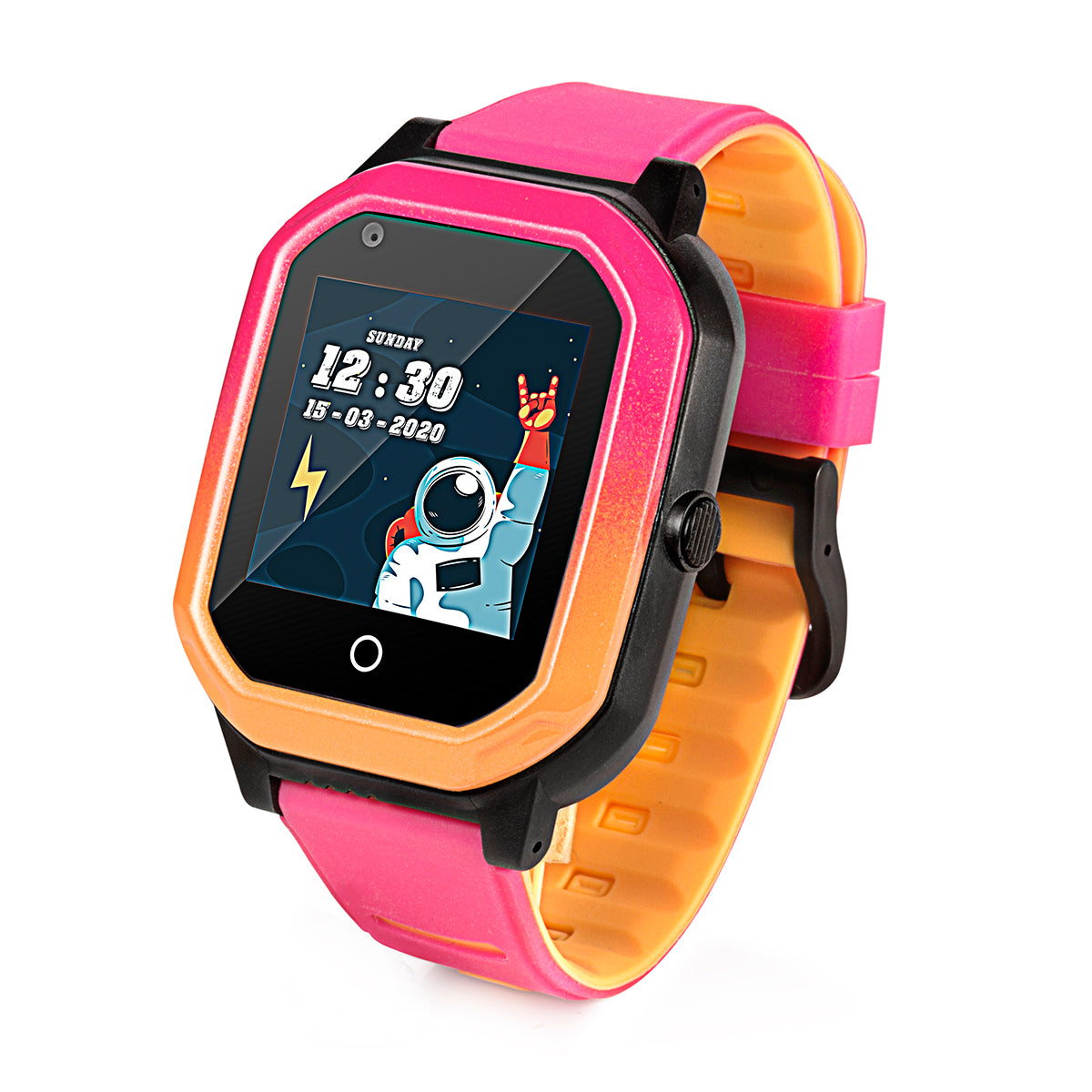 Ceas smartwatch GPS copii Techone KT20 4G, Roz