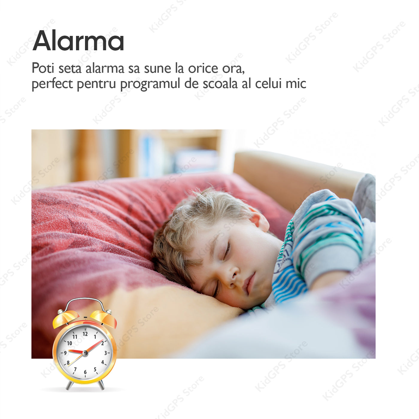 Ceas smartwatch copii GPS TechONE TD26, Negru