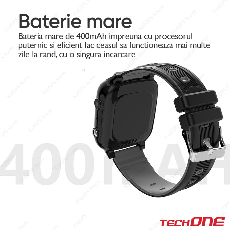 Ceas smartwatch copii Techone Y8, Negru