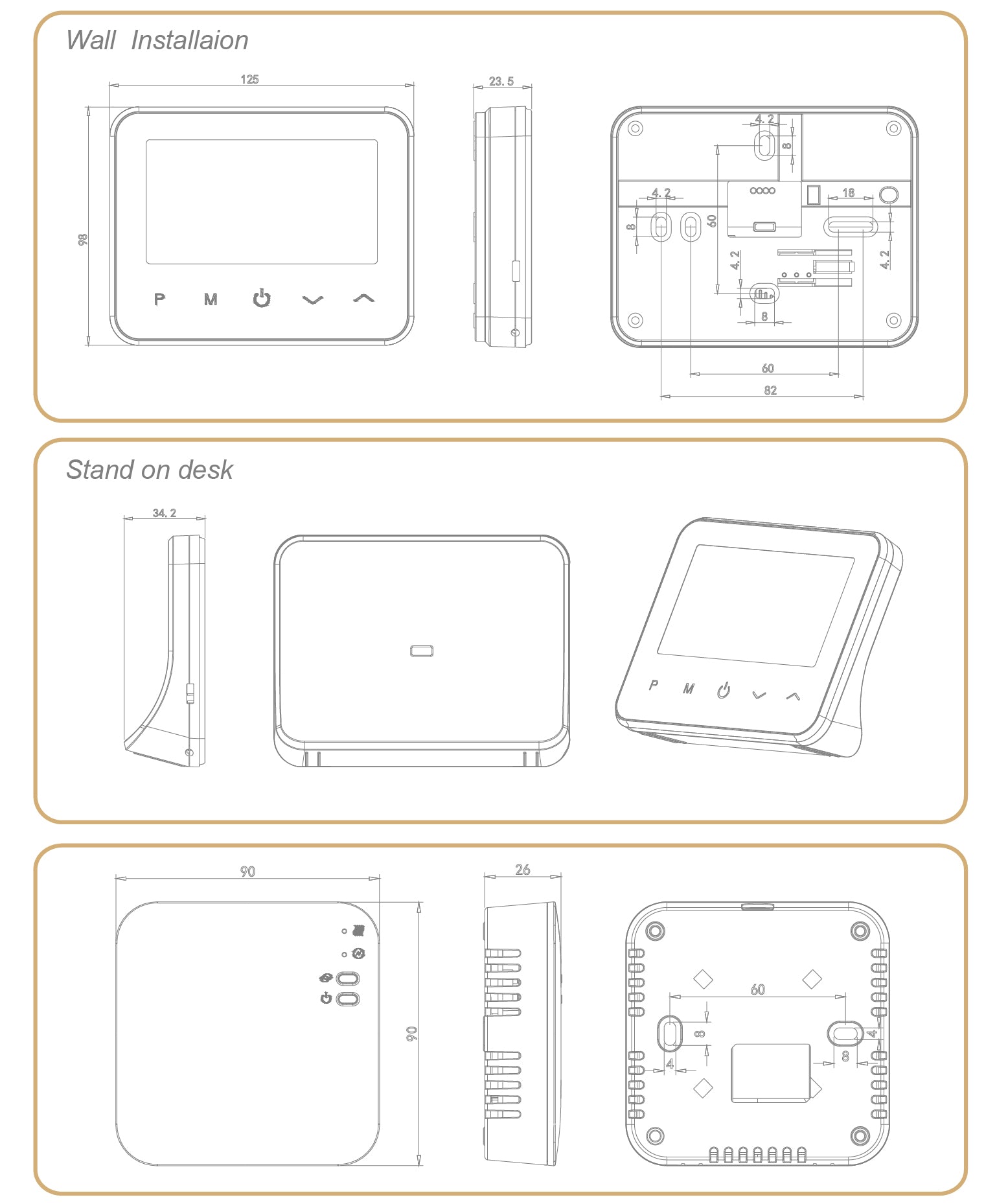 Termostat ambient centrala WIFI Techone WT-20 Pro