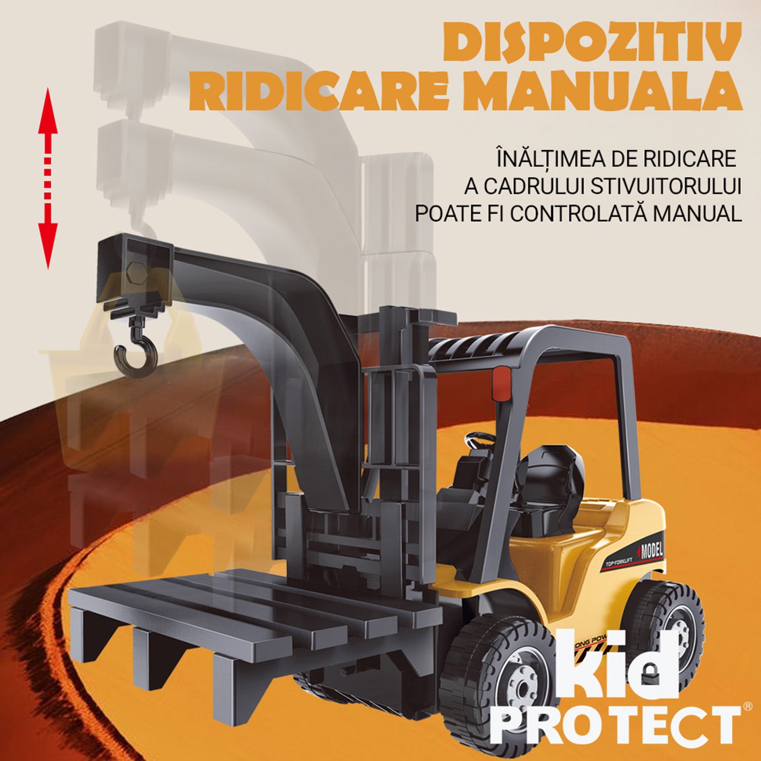Motostivuitor Super Realista Cu Telecomanda Pentru Copii KidProtect LiftMaster RC Pro