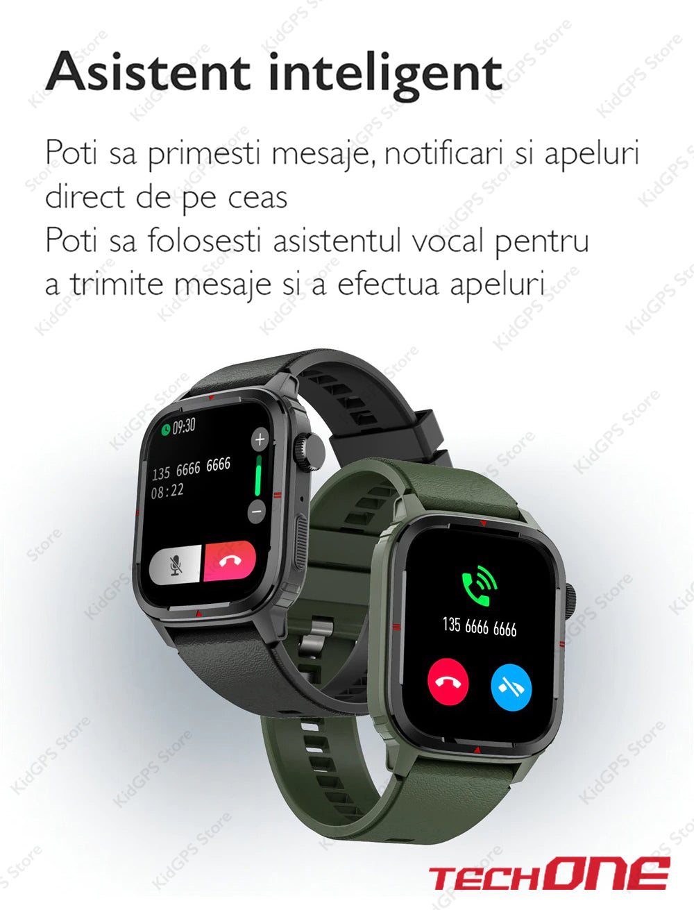 Ceas smartwatch barbati TechONE Q25 GT Runner