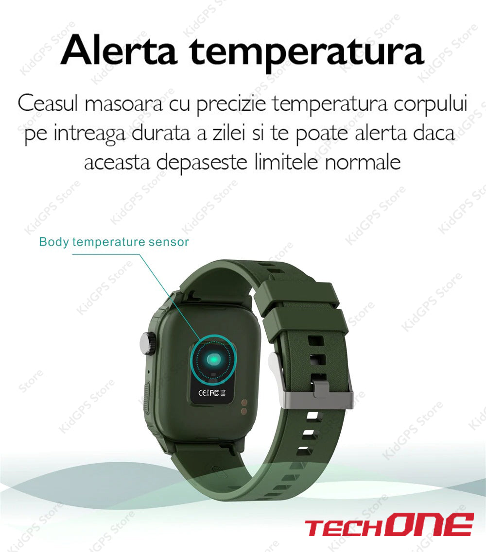 Ceas smartwatch barbati TechONE Q25 GT Runner