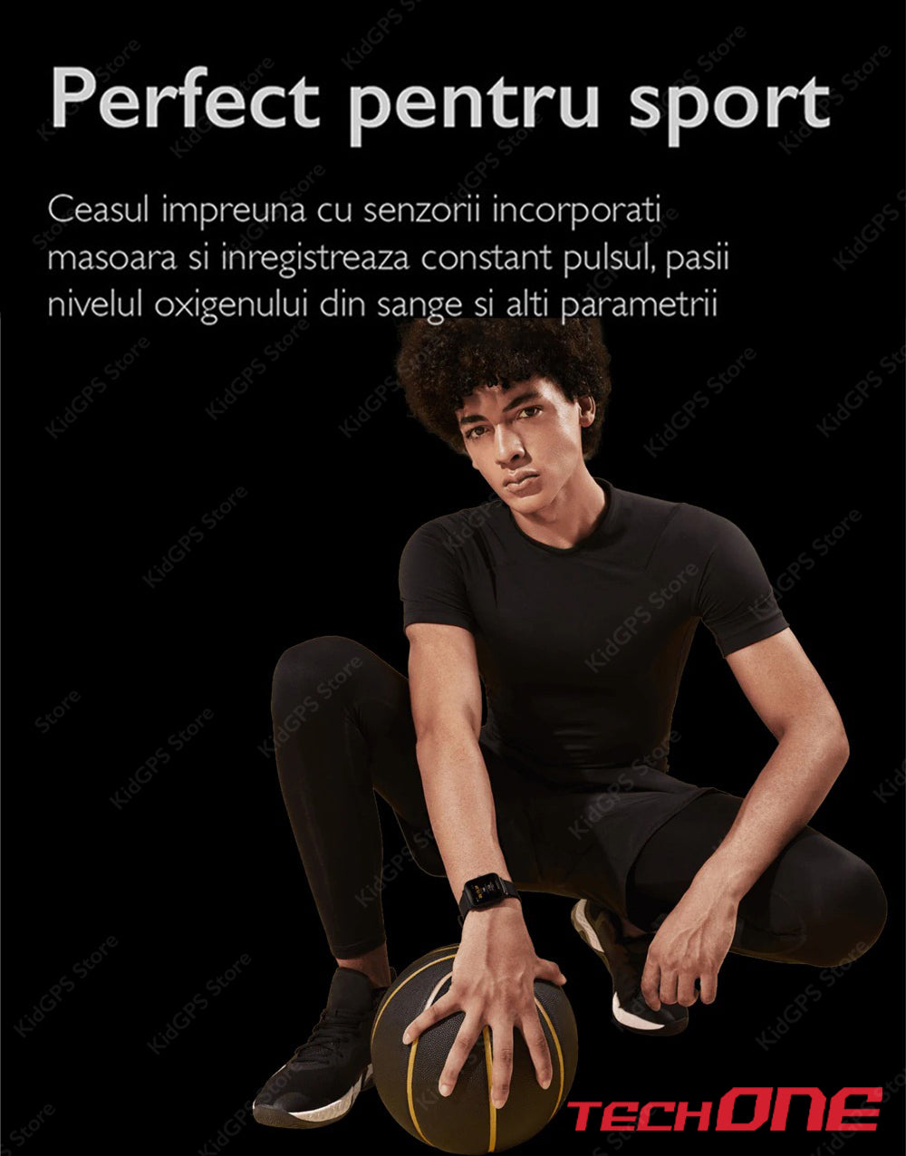 Ceas smartwatch barbati TechONE Q25 GT Runner