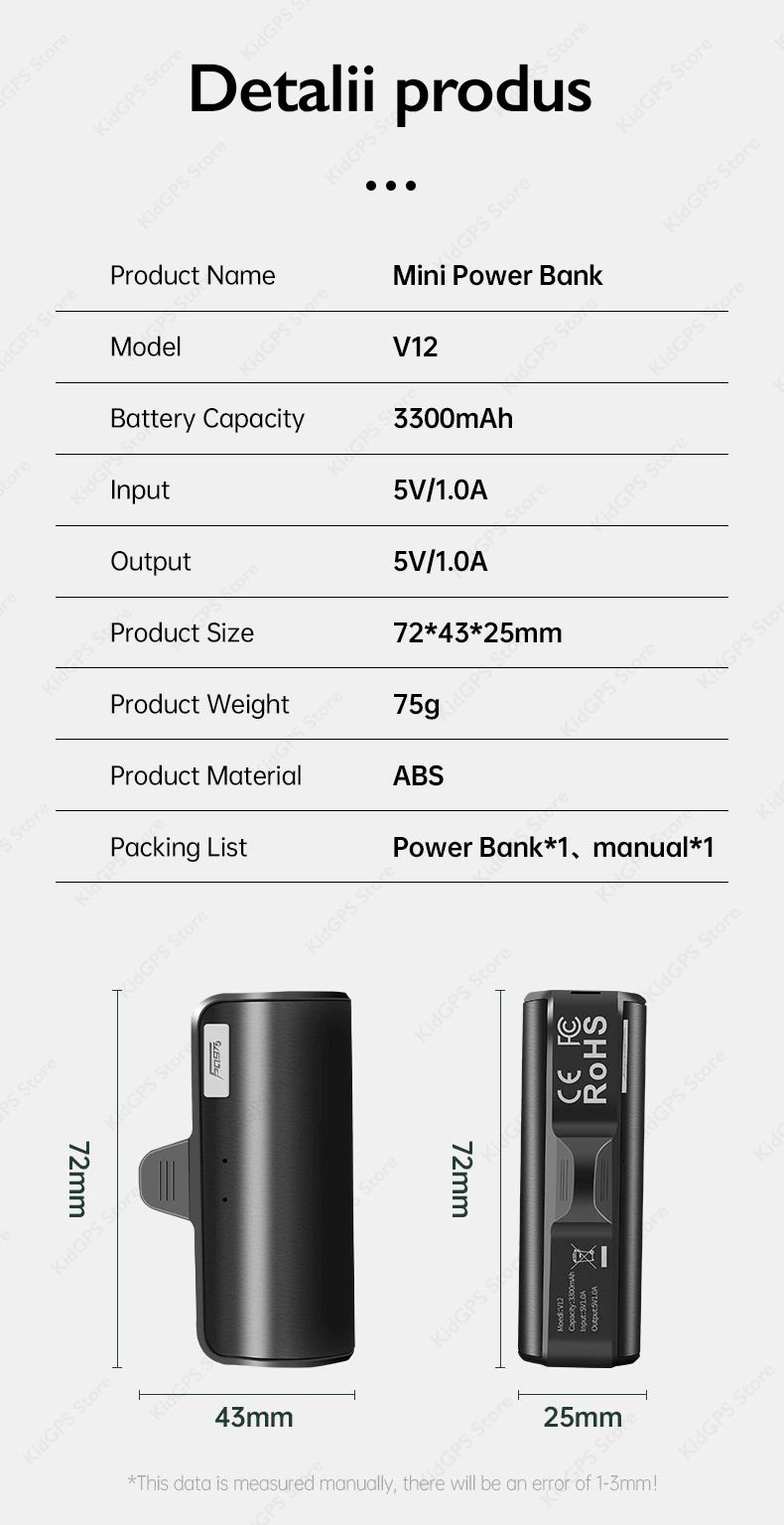 Acumulator extern Techone Power Mini, iPhone