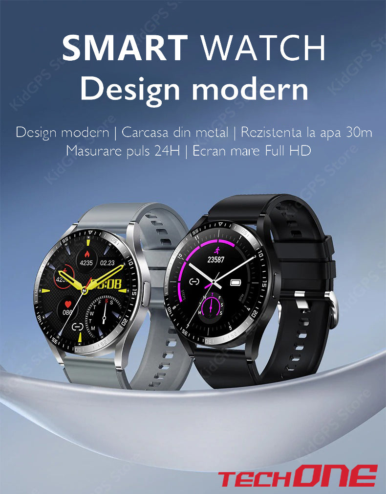 Ceas smartwatch barbati TechONE K35C+