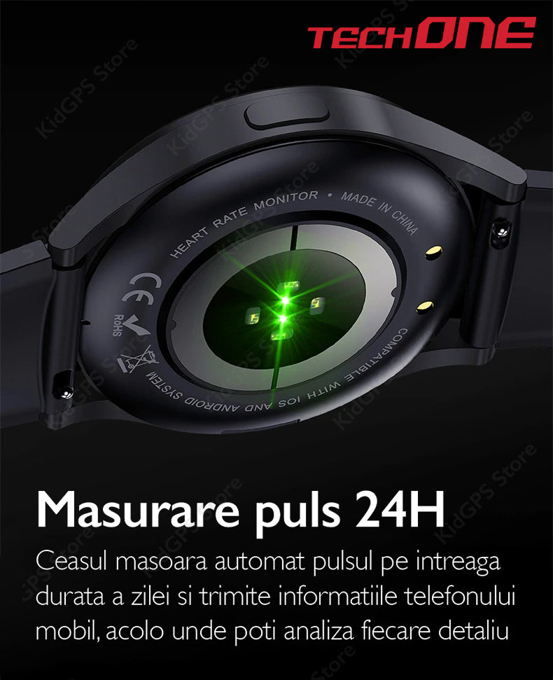Ceas smartwatch barbati TechONE K35C+