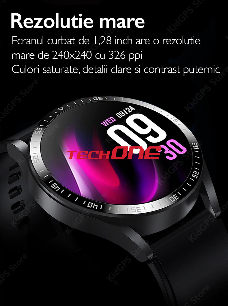 Ceas smartwatch barbati TechONE K35C+