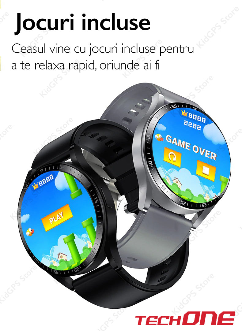 Ceas smartwatch barbati TechONE K35C+