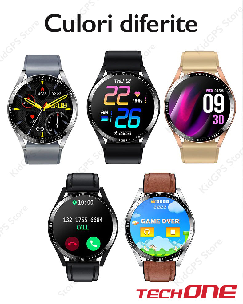 Ceas smartwatch barbati TechONE K35C+