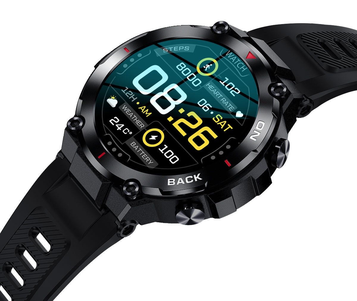 Ceas smartwatch barbati TechONE K37 Tactics