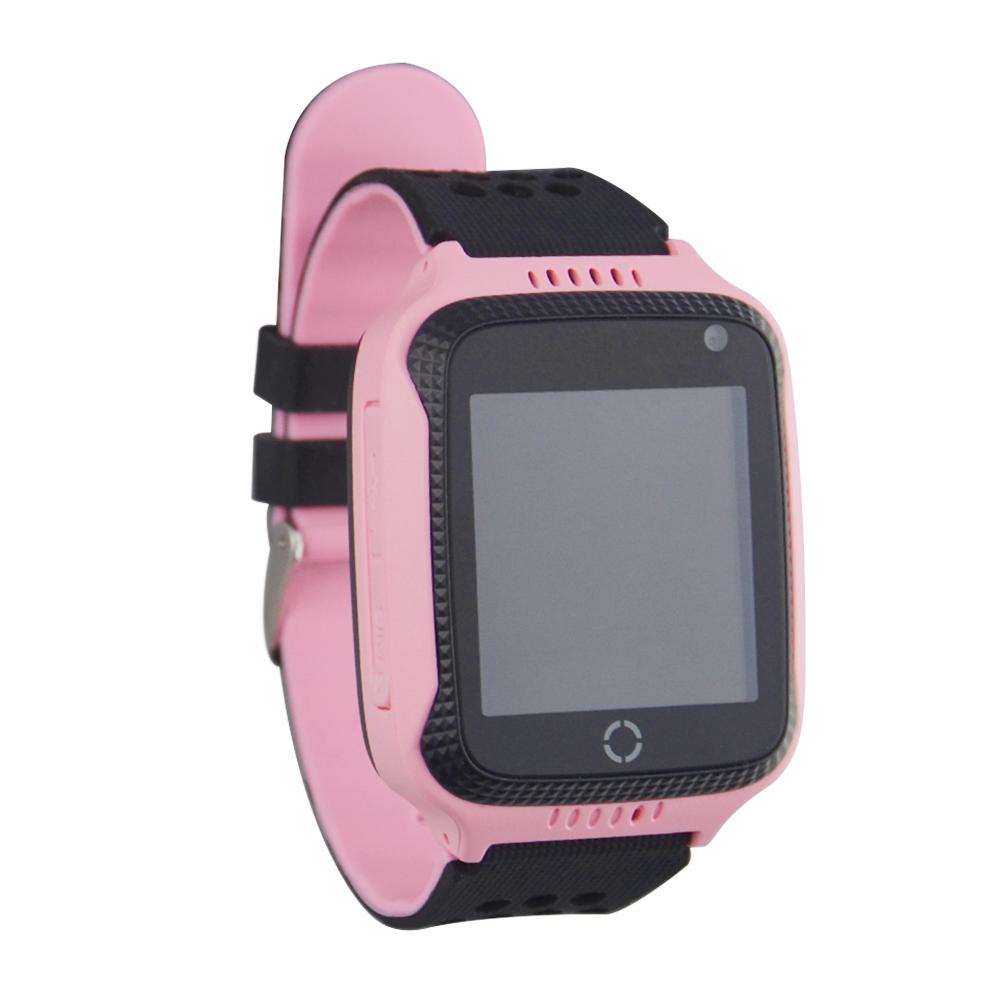 Ceas smartwatch copii cu GPS TechONE Q528, Roz