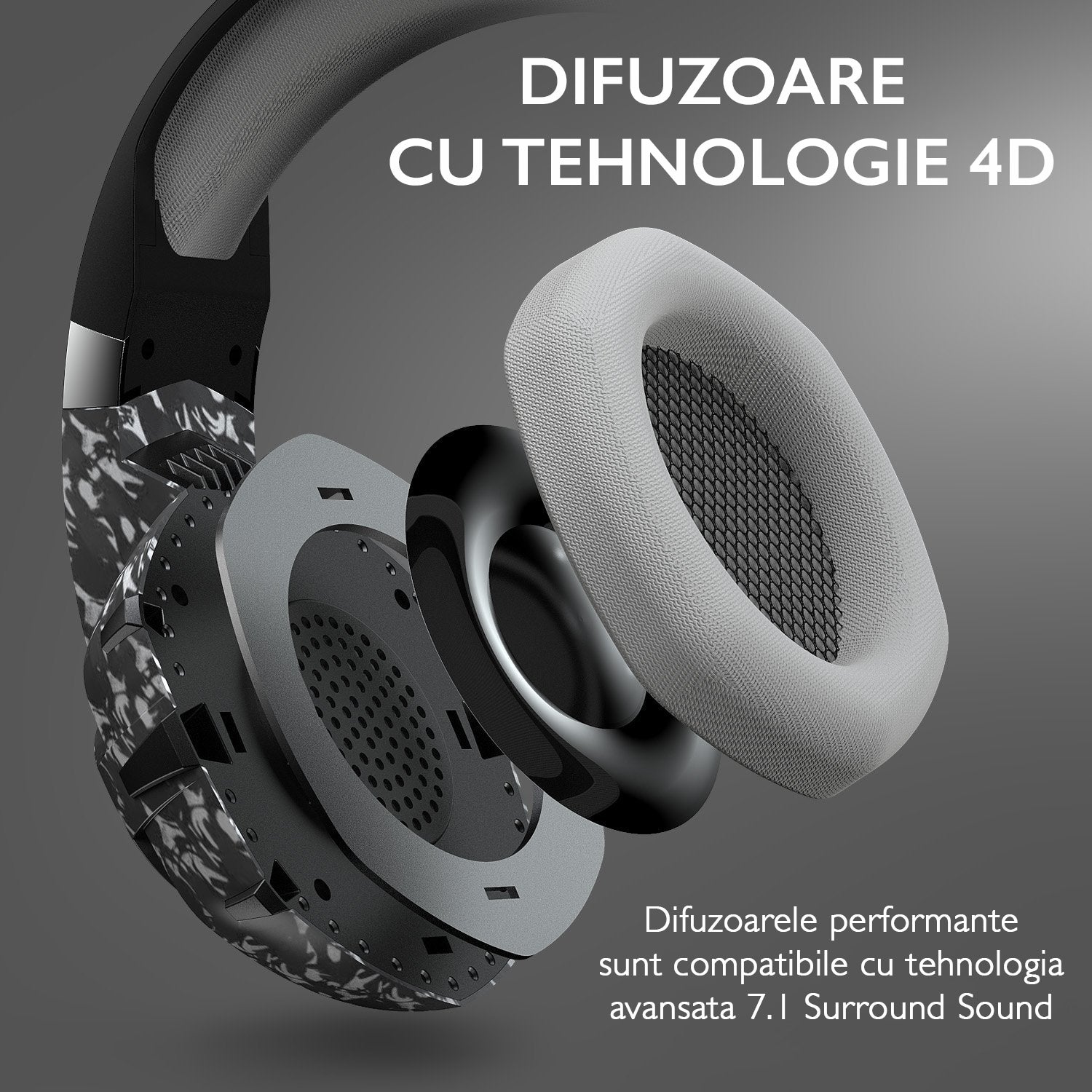 Casti gaming profesionale Runmus K2Pro