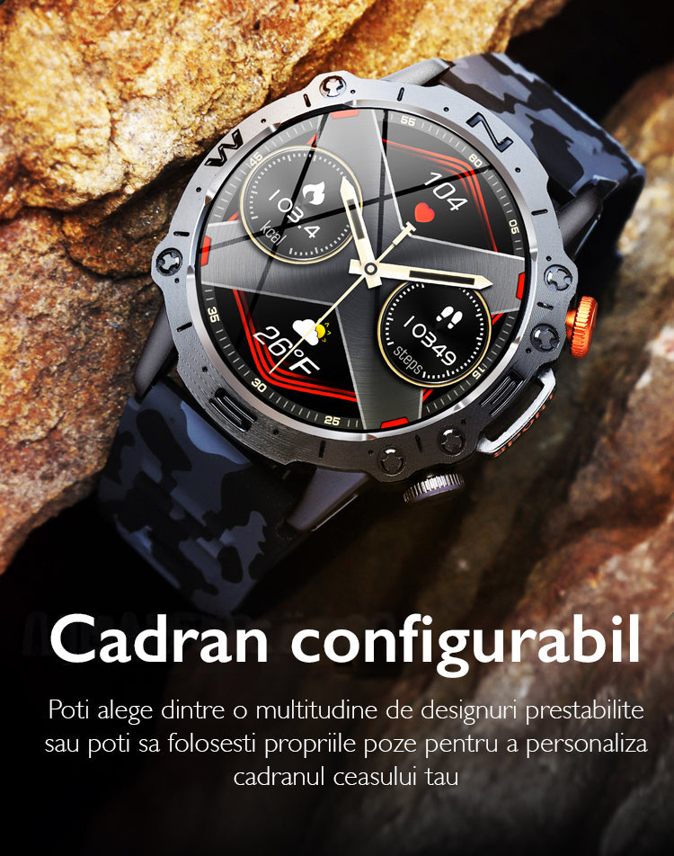 Ceas smartwatch barbati TechONE® K59 Ultra