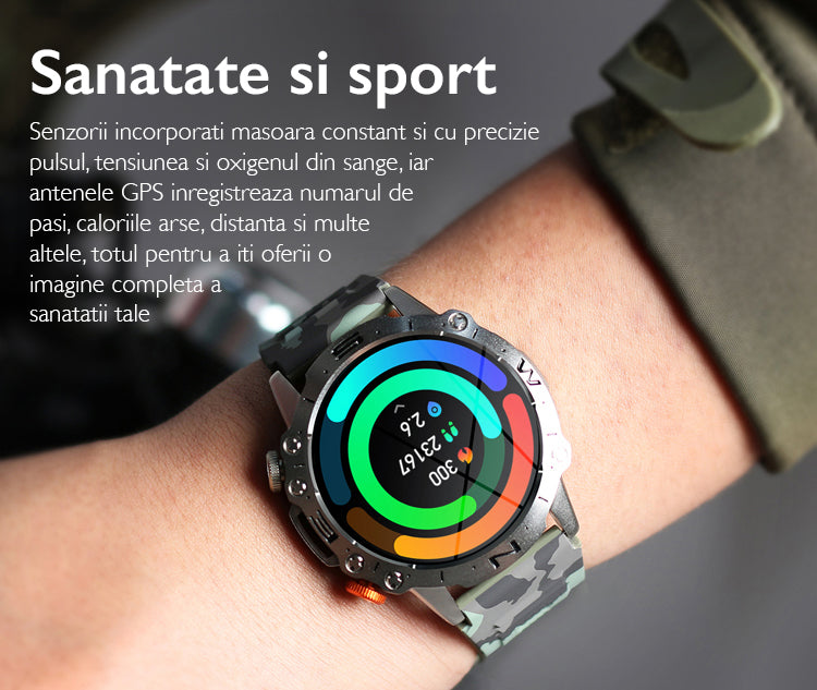 Ceas smartwatch barbati TechONE® K59 Ultra