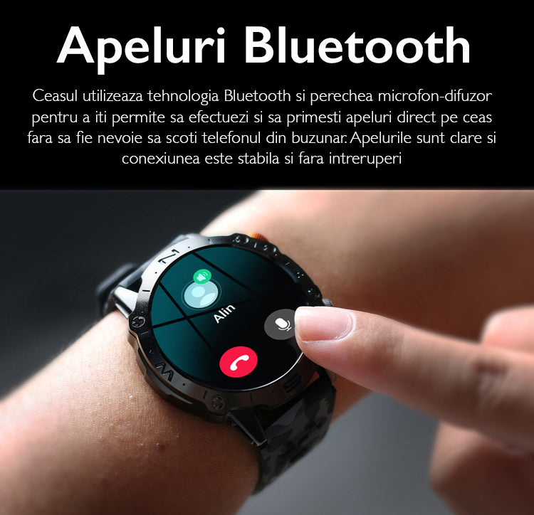 Ceas smartwatch barbati TechONE® K59 Ultra