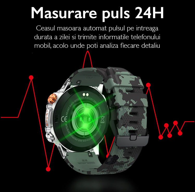 Ceas smartwatch barbati TechONE® K59 Ultra