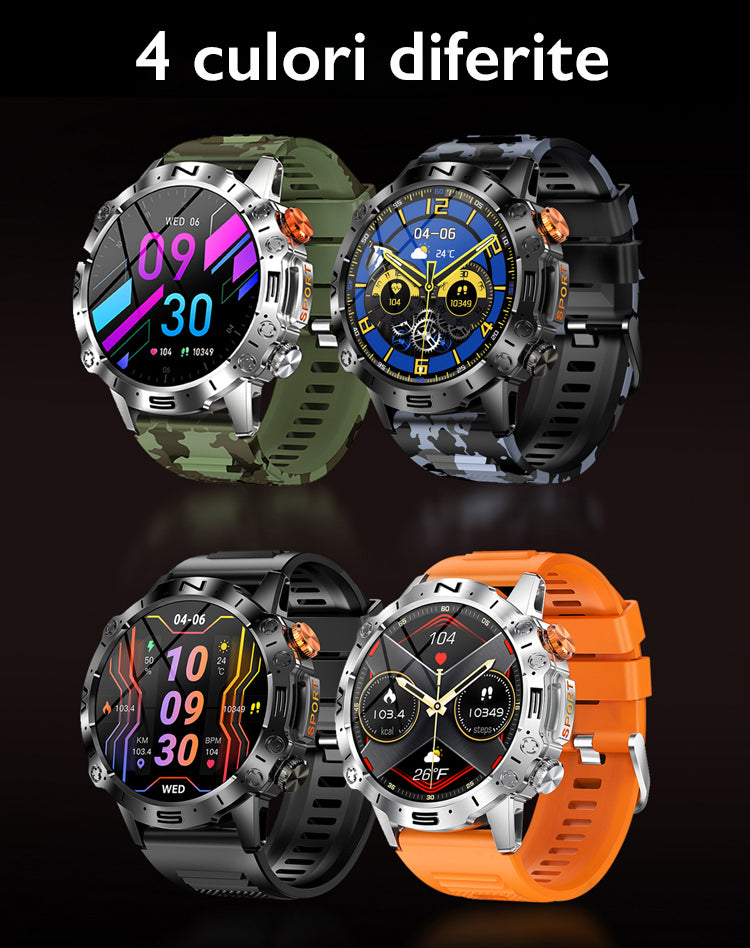 Ceas smartwatch barbati TechONE® K59 Ultra