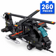 Set de Constructie cu Piese Tip Blocuri Constructie 260 Piese MiniBric Colectia Aerial Military, 7920