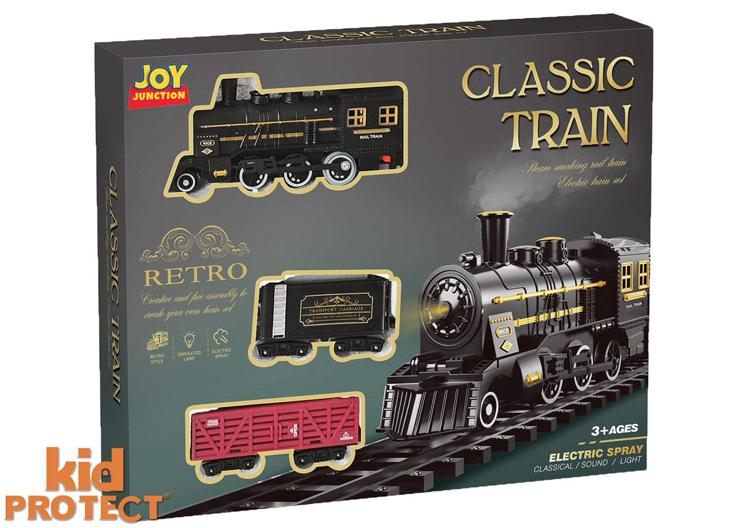 Circuit Trenulet de Jucarie Electric Retro Copii KidProtect Polar Express