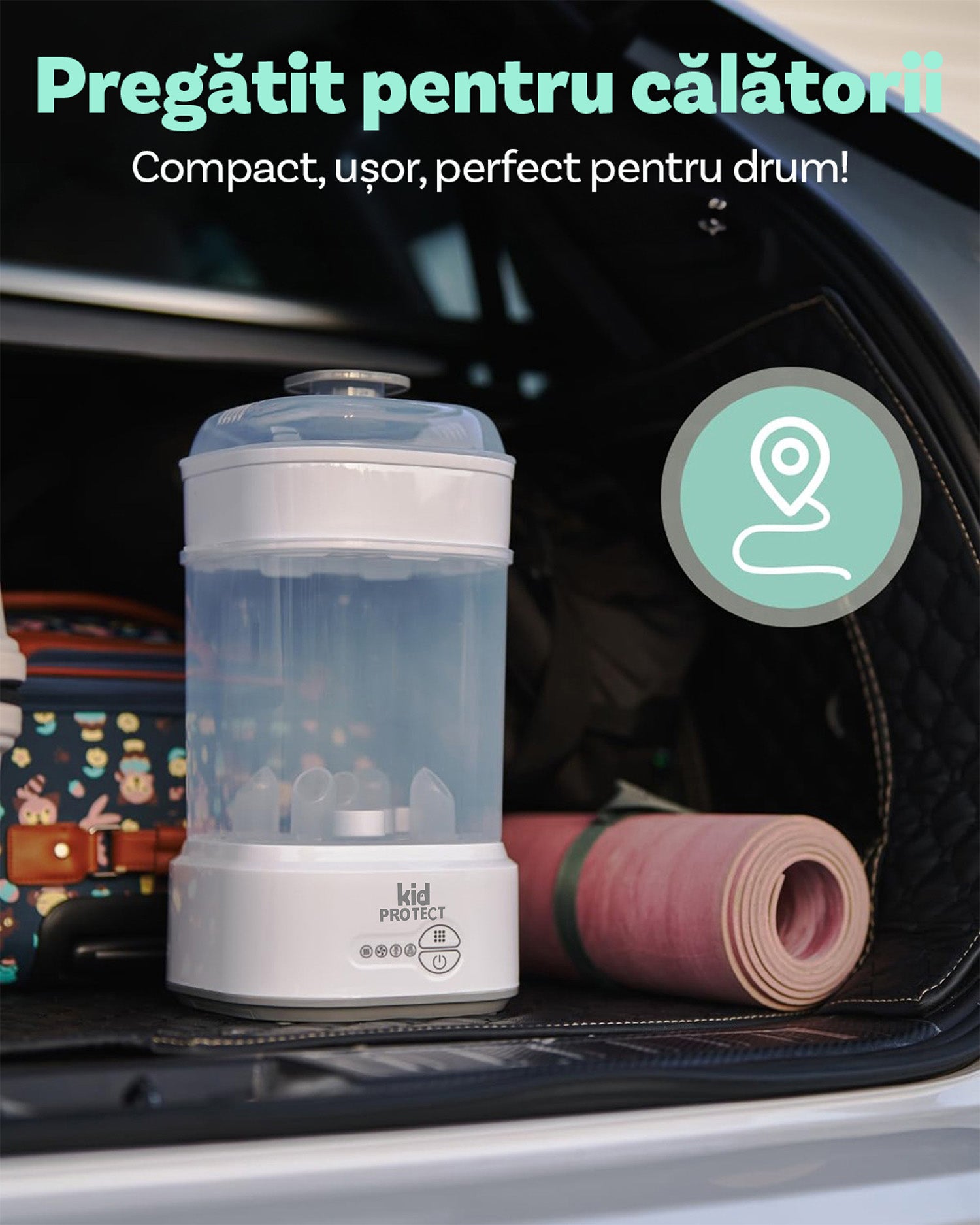 Sterilizator Biberoane Multifunctional 4 in 1 KidProtect VapoDry Elite