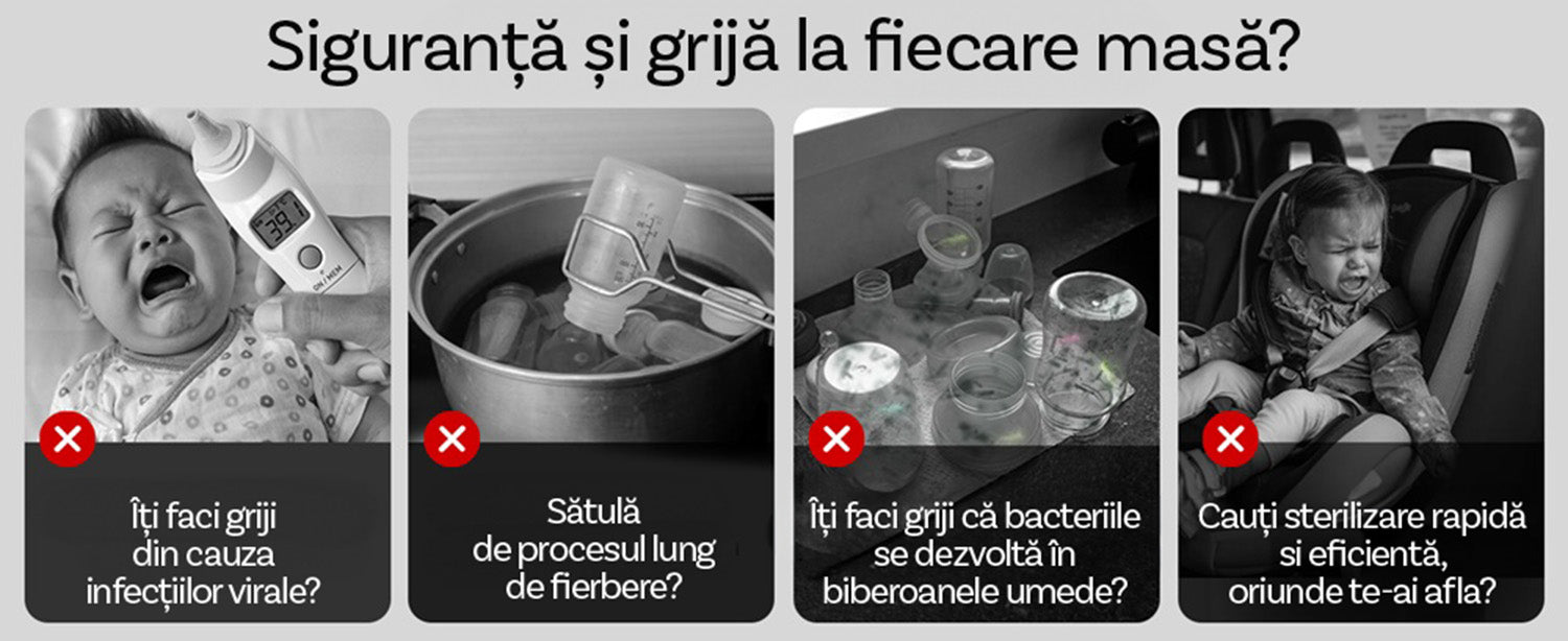 Sterilizator Biberoane Multifunctional 4 in 1 KidProtect VapoDry Elite