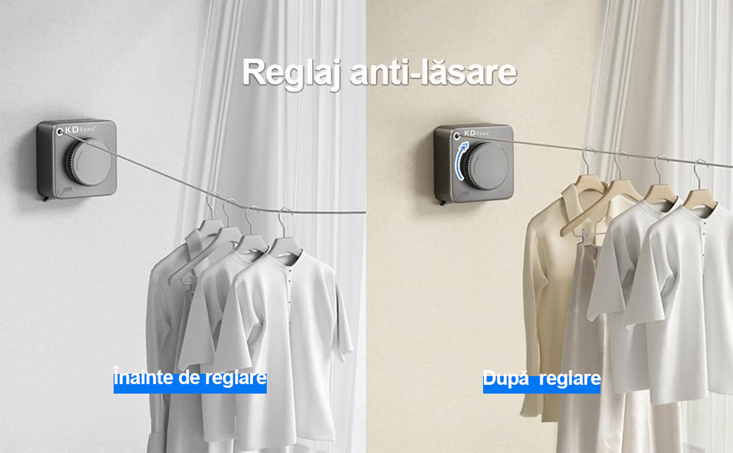 Sarma Pentru Uscare Rufe Retractabila KD Home FlexiCord