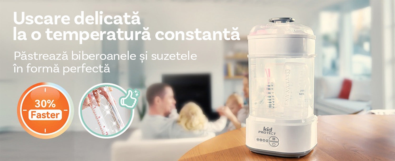 Sterilizator Biberoane Multifunctional 4 in 1 KidProtect VapoDry Elite