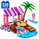 Set de Constructie cu Piese Tip Blocuri Constructie 228 Piese MiniBric Surf House, 4551