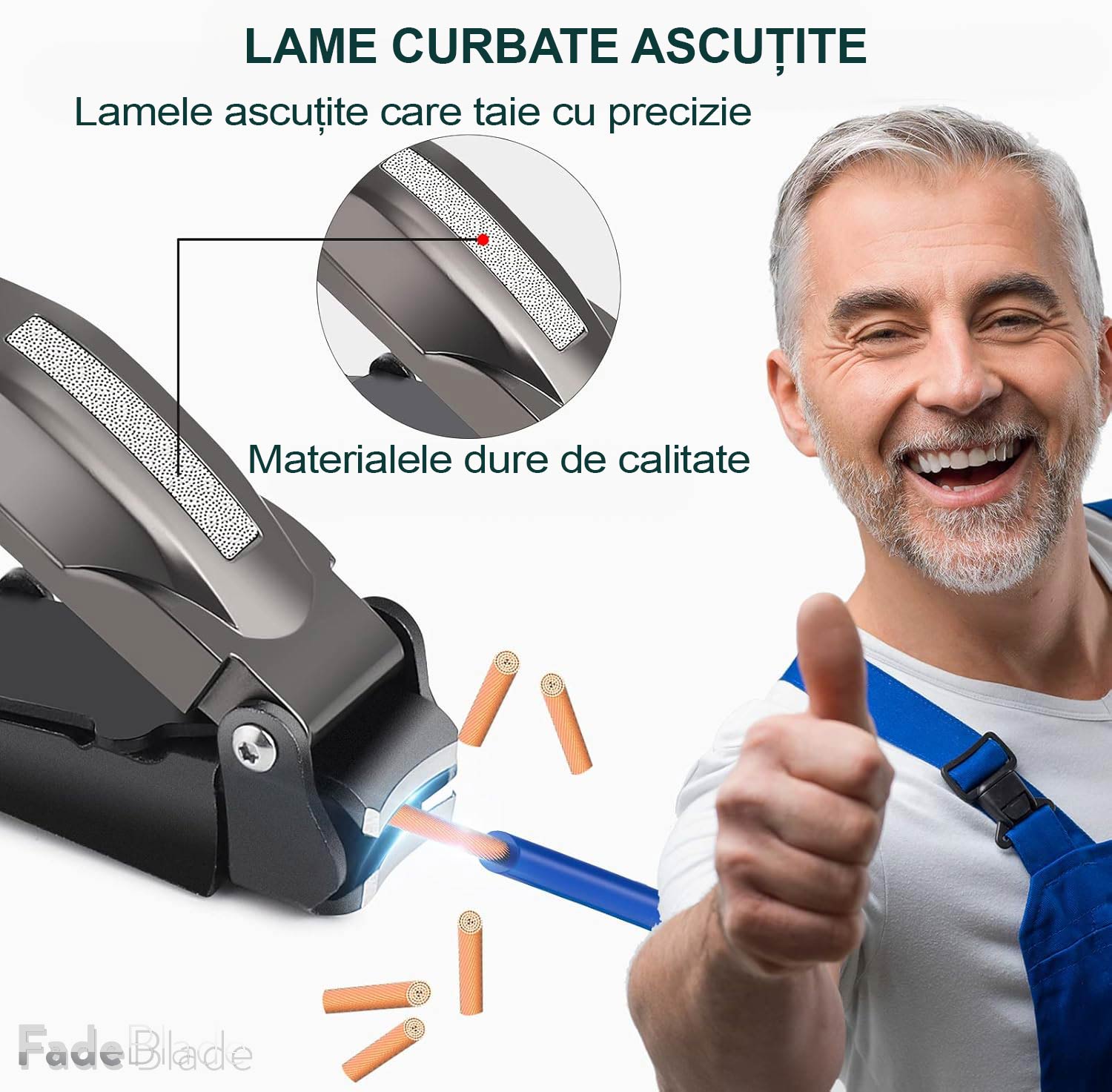 Clestisor Unghii Tip Unghiera Profesional FadeBlade NailAura Pro