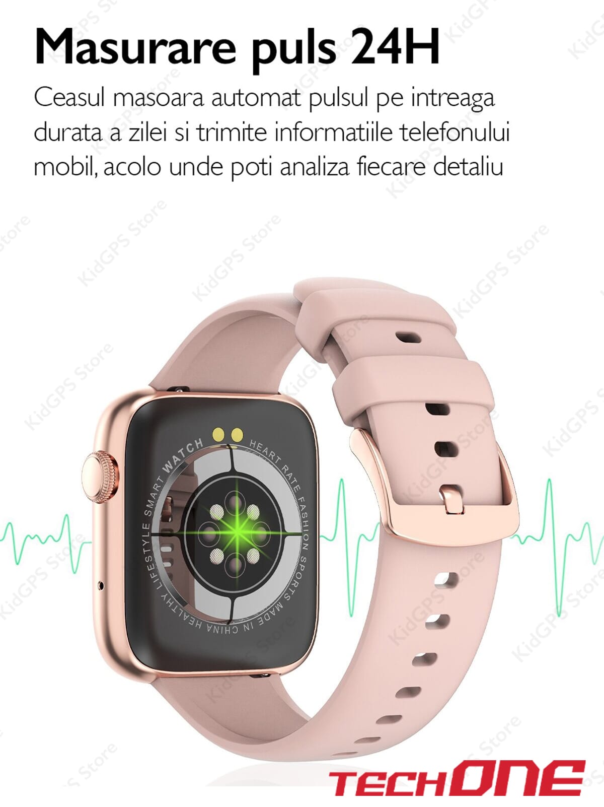 Ceas smartwatch barbati TechONE DT103 Pro