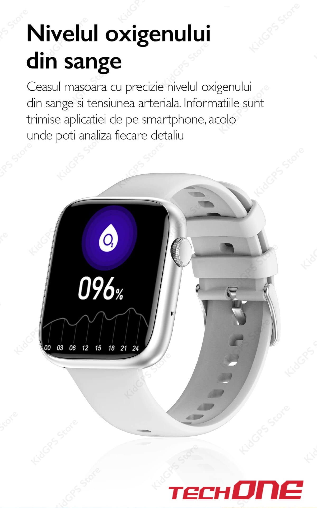 Ceas smartwatch barbati TechONE DT103 Pro