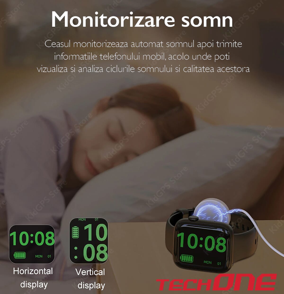Ceas smartwatch barbati TechONE DT103 Pro