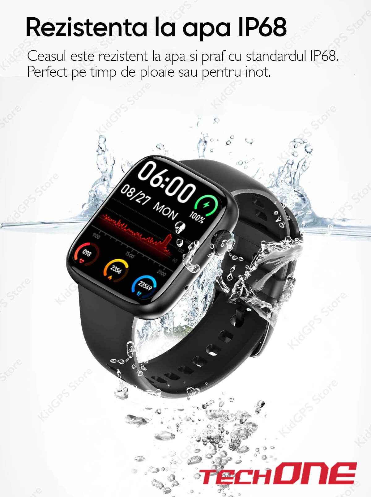 Ceas smartwatch barbati TechONE DT103 Pro