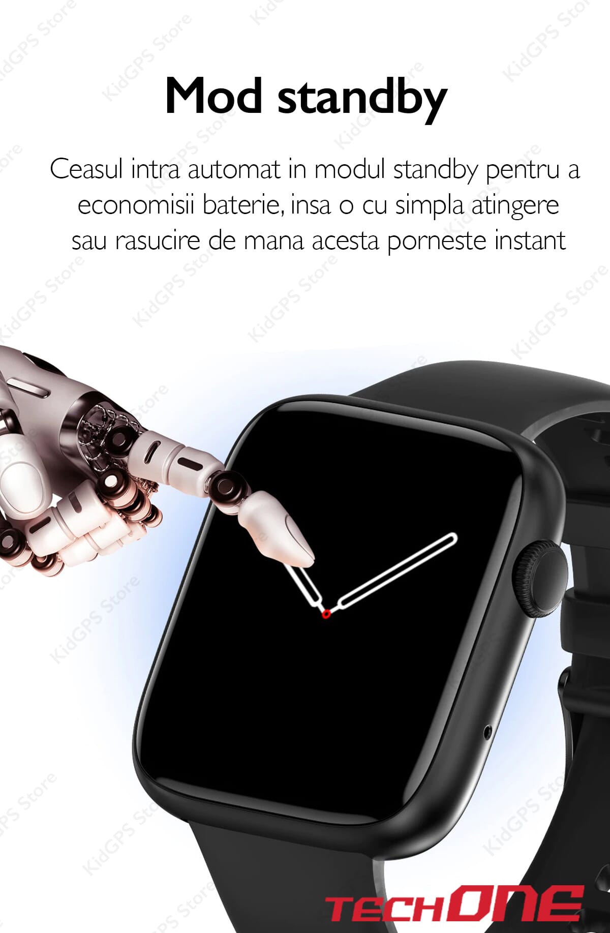 Ceas smartwatch barbati TechONE DT103 Pro