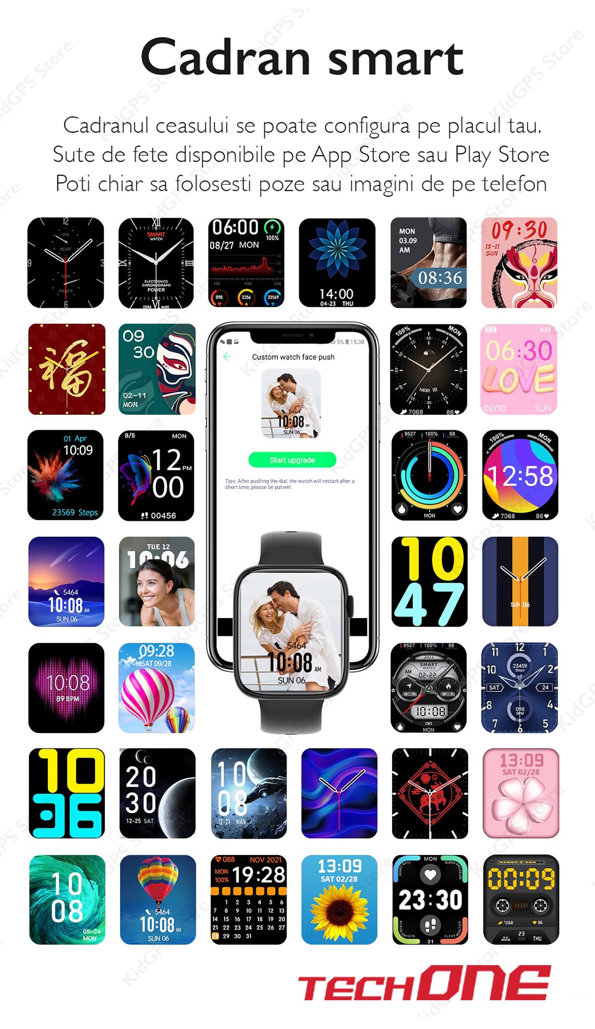 Ceas smartwatch barbati TechONE DT103 Pro