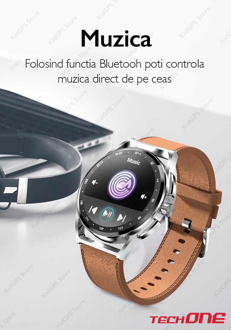 Ceas smartwatch barbati TechONE H8S