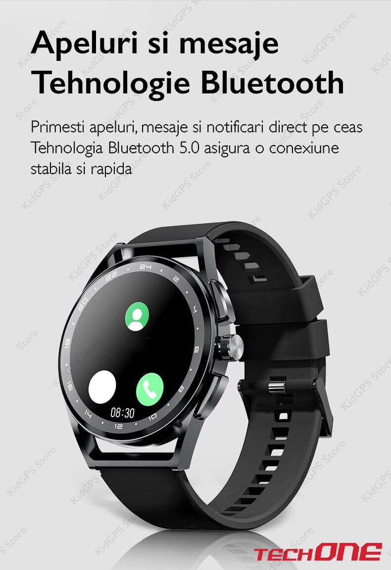 Ceas smartwatch barbati TechONE H8S