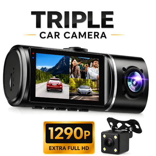 Camera Auto Tripla DVR Loosafe Road Team Pro