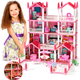 Casuta Papusi Copii Fetite Kidprotect Tiny Doll Retreat, Roz