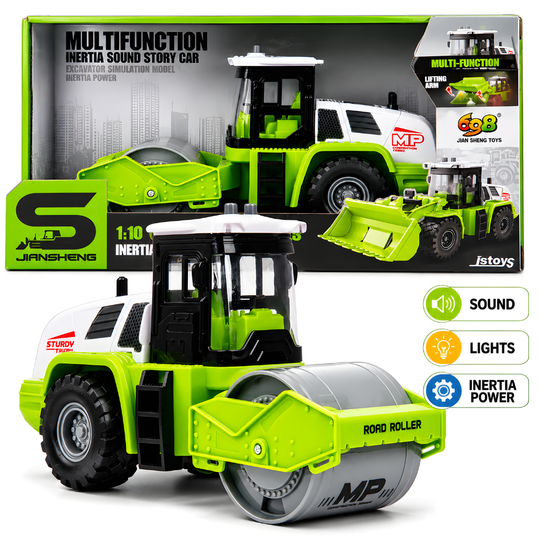 Echipament de Constructie Tip Compactor de Drumuri De Jucarie Pentru Copii, KidProtect Hammer Road