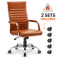 Scaun De Birou Directorial Ergonomic KD Home Syncro, Maro inchis