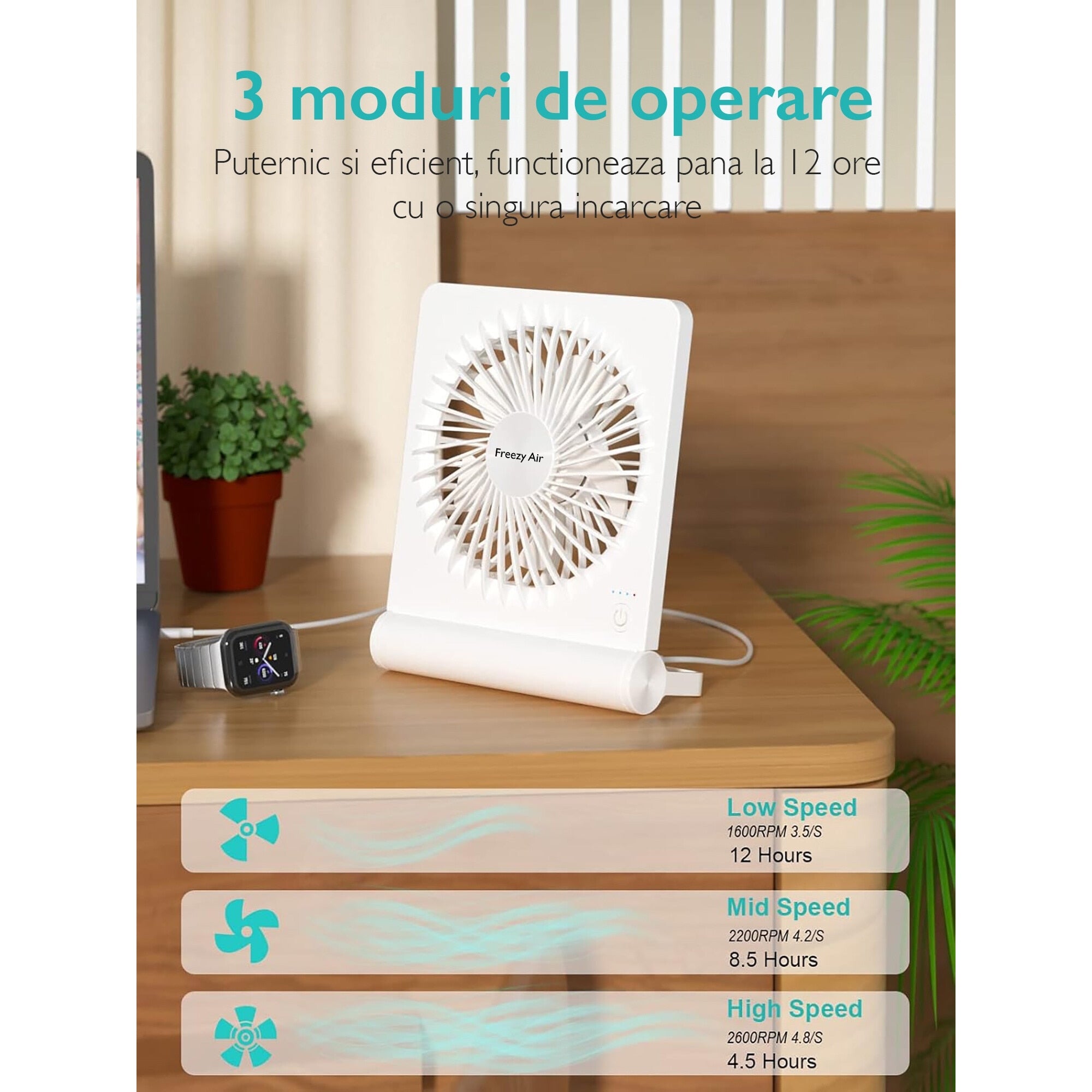 Ventilator Portabil De Birou Freezy Air® CoolMaster Edge