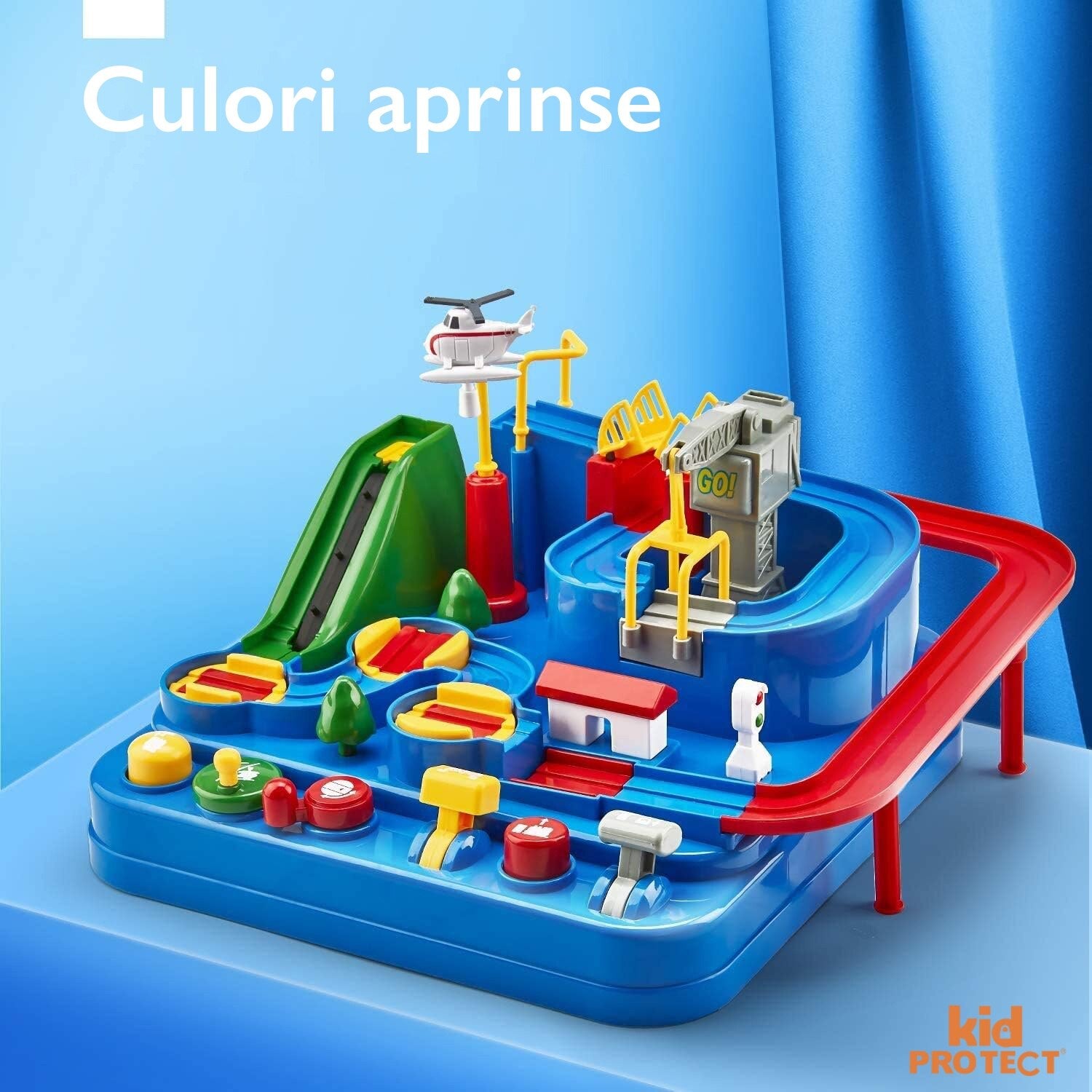 Set Jucarie Interactiva Circuit de Curse KidProtect Rescue City